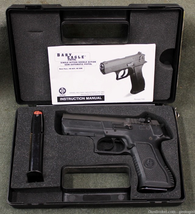 Magnum Research Baby Desert Eagle .40 S&W with box, 2 mags MR94133RSL IMI-img-0