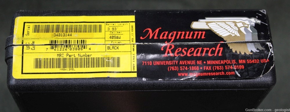 Magnum Research Baby Desert Eagle .40 S&W with box, 2 mags MR94133RSL IMI-img-4
