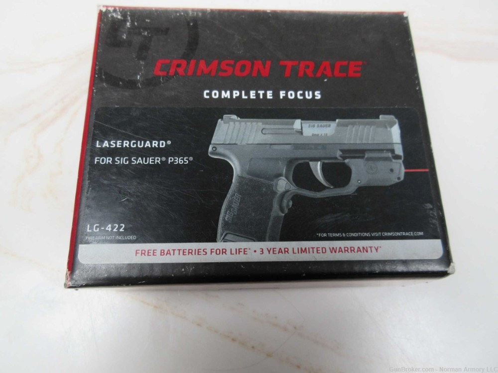Crimson Trace LG-422 Red LaserGuard For SIG Sauer P365-img-0