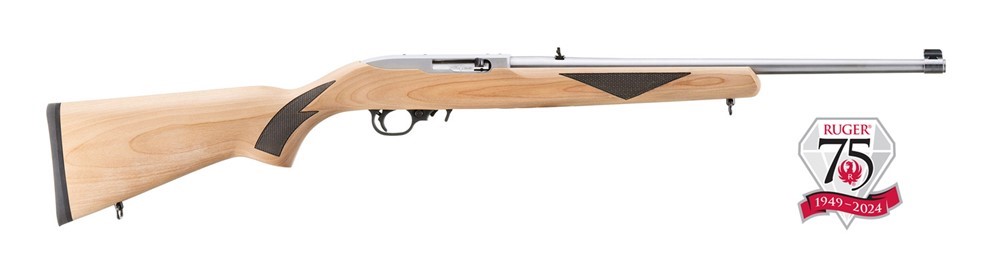 Ruger 10/22 Sporter 75th Anniversary 22 LR Rifle 18.5 SS/Hardwood 41275-img-0