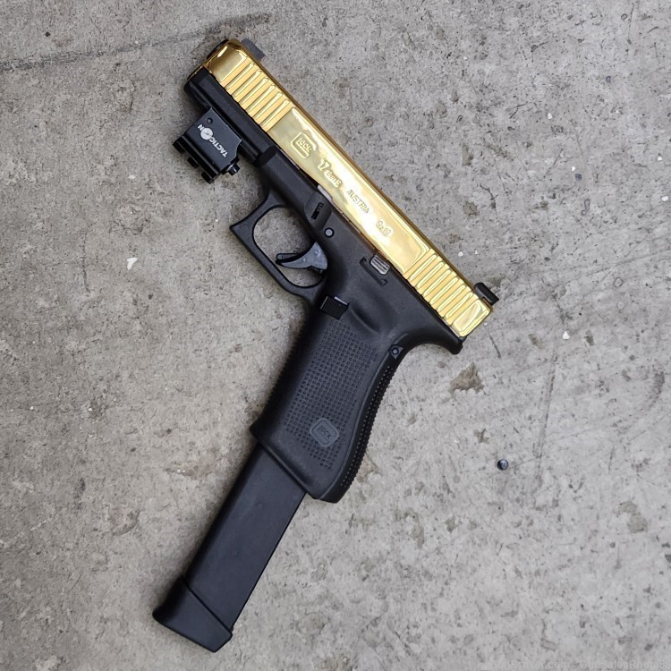 Glock 17  Gen5 9mm Semi Auto Gold Finish-img-4