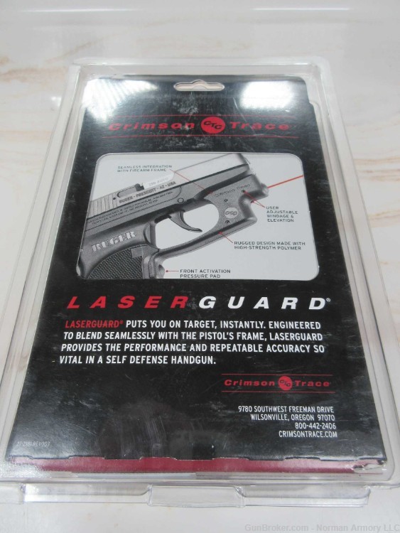Crimson Trace Ruger LCP Laserguard Red Laser IWB Holster included-img-1