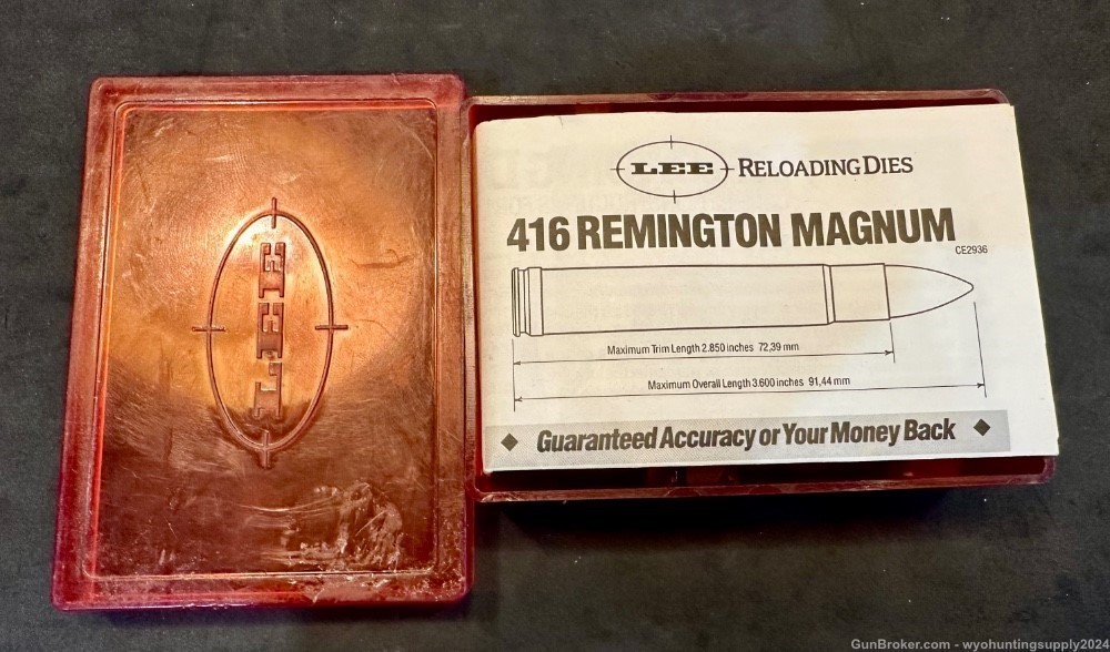 Lee 416 Rem Mag Full length die set-img-0