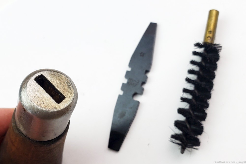 Original Soviet Mosin Nagant screwdriver, tool and bore brush set - Tula-img-3