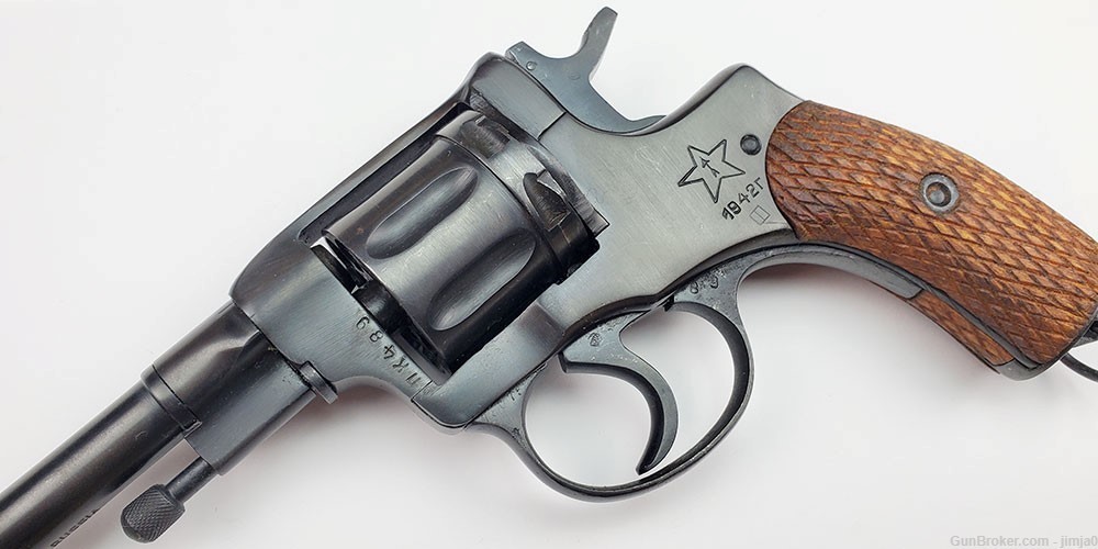 Rare transitional 1942 Izhevsk M1895 Nagant Revolver-img-2