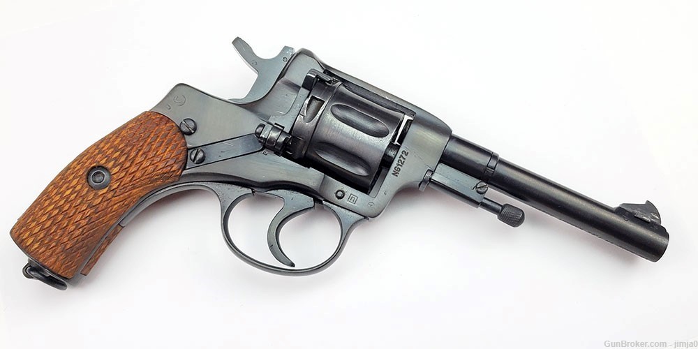 Rare transitional 1942 Izhevsk M1895 Nagant Revolver-img-7