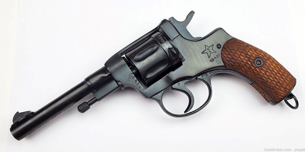 Rare transitional 1942 Izhevsk M1895 Nagant Revolver-img-0