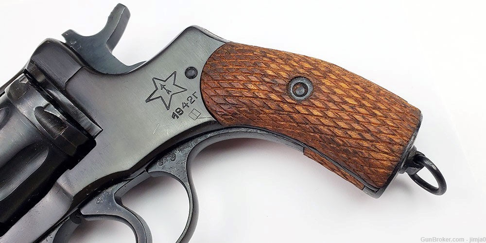 Rare transitional 1942 Izhevsk M1895 Nagant Revolver-img-5