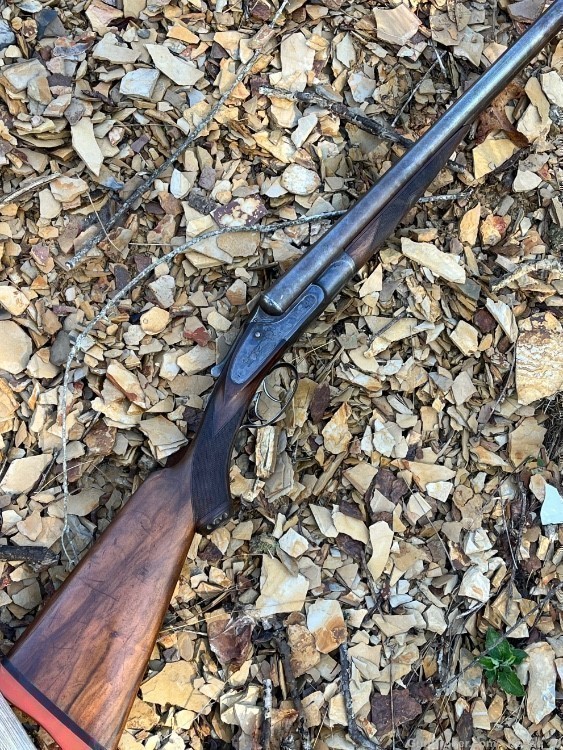 Lefever Arms Co 12 ga F  (FE) grade 30 in Damascus sxs -img-0