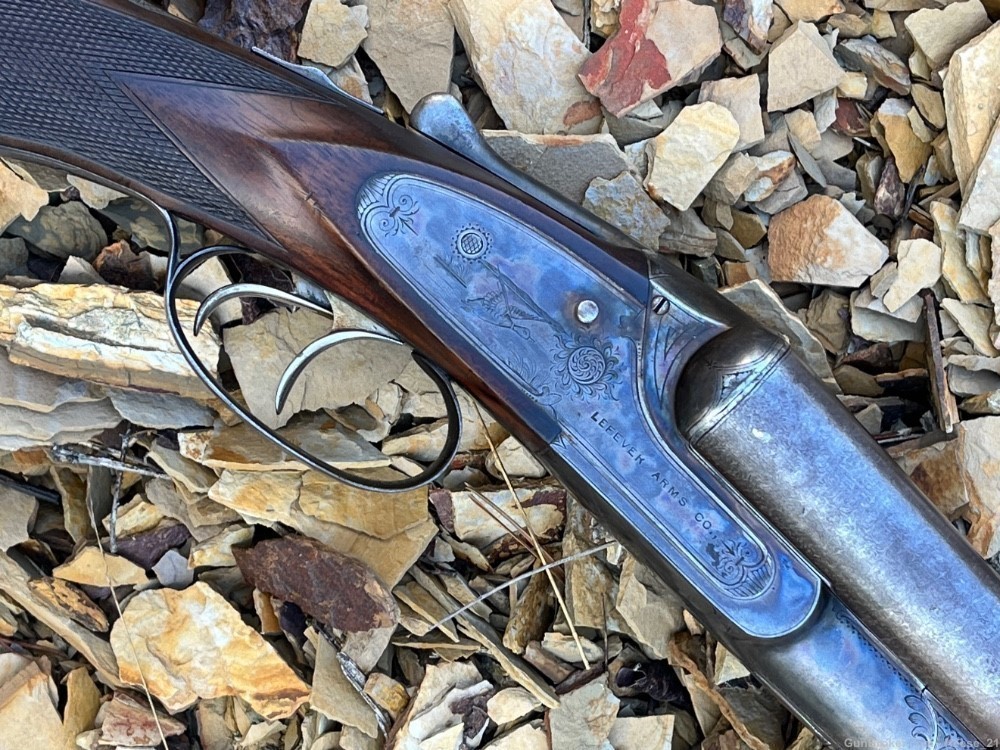 Lefever Arms Co 12 ga F  (FE) grade 30 in Damascus sxs -img-2