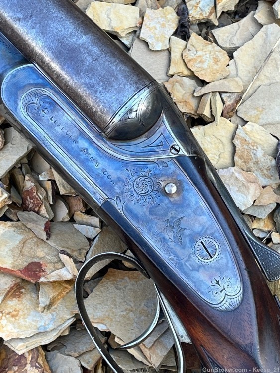 Lefever Arms Co 12 ga F  (FE) grade 30 in Damascus sxs -img-3