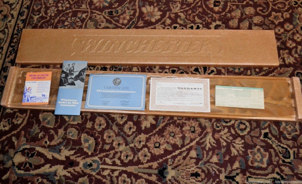 Winchester NRA Centennial Musket Box, Sleeve and Contents-img-0
