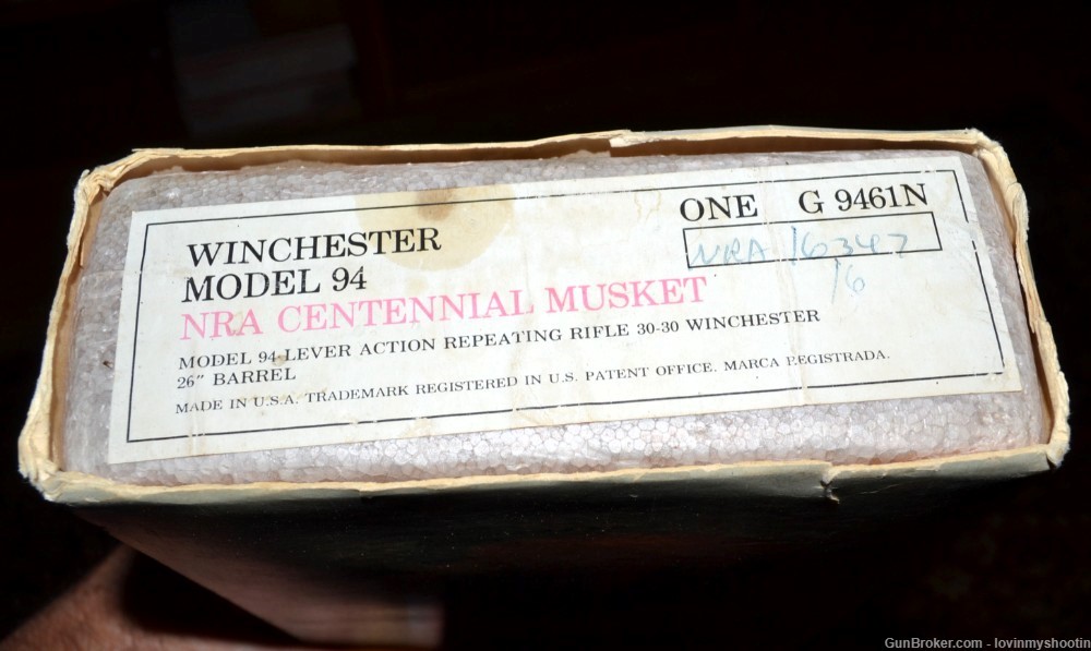 Winchester NRA Centennial Musket Box, Sleeve and Contents-img-3