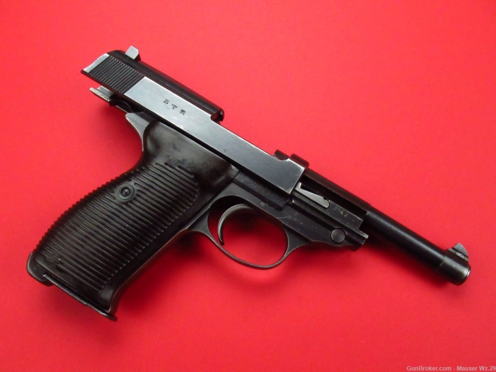 Very nice 1942 WWII Used German Walther P38 pistol AC42 German 9mm Luger-img-84