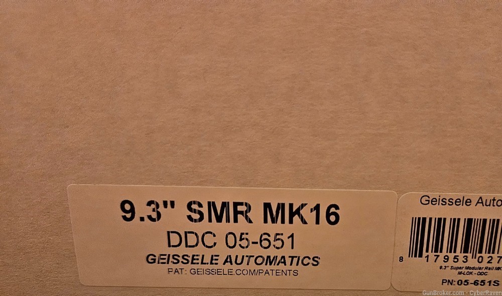 NEW Geissele MK16 SMR Super Modular Rail 9.3" DDC-img-2