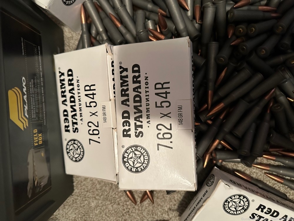 1100 rounds of 7.62x54r mix of Red Army and PPU-img-1