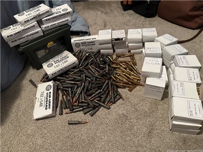 1100 rounds of 7.62x54r mix of Red Army and PPU