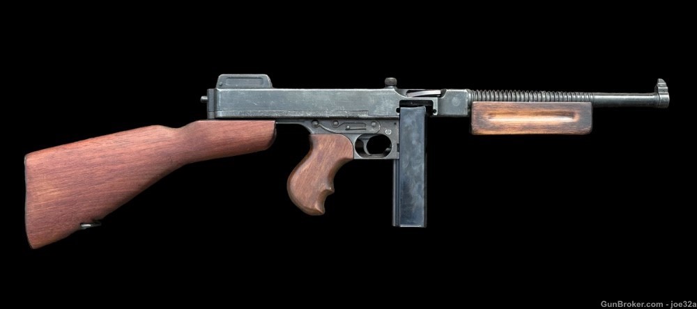 WW2 US Thompson MG Model 21 Tommy Gun MGC JAPAN dummy WWII RARE machine mg-img-0