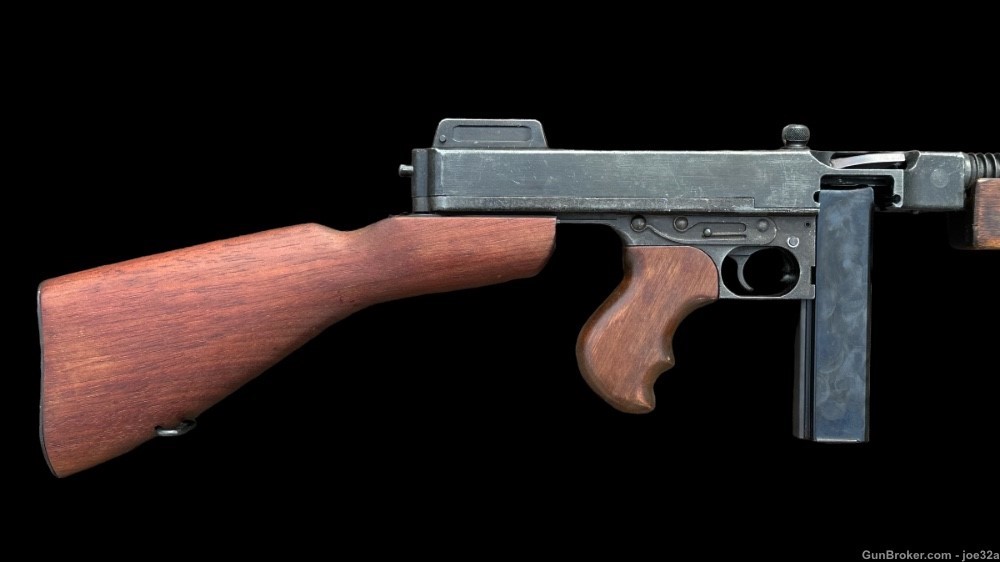 WW2 US Thompson MG Model 21 Tommy Gun MGC JAPAN dummy WWII RARE machine mg-img-1