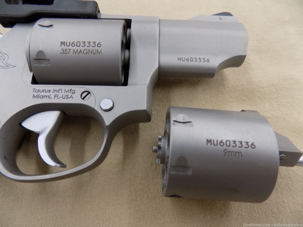 Taurus 692 .357 Mag & 9mm Revolver, Dual Cylinders 2.5" BBL, -img-2