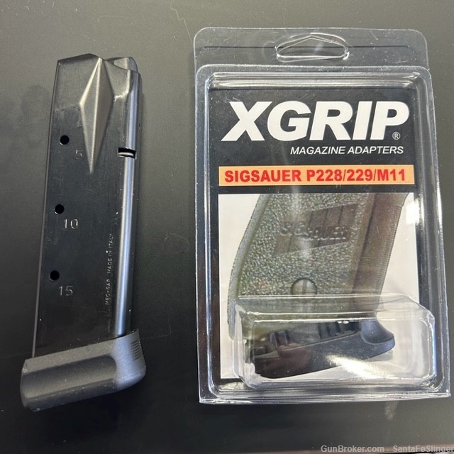 MECGAR 18 Round Mag for Sig Sauer P228 / 229 + XGRIP Mag Adapter-img-0