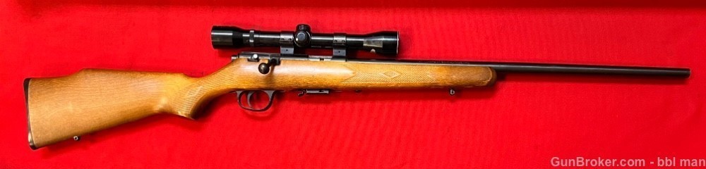 Marlin 22 mag Model 25MN Blue/Wood Rifle with Scope *NICE*-img-0