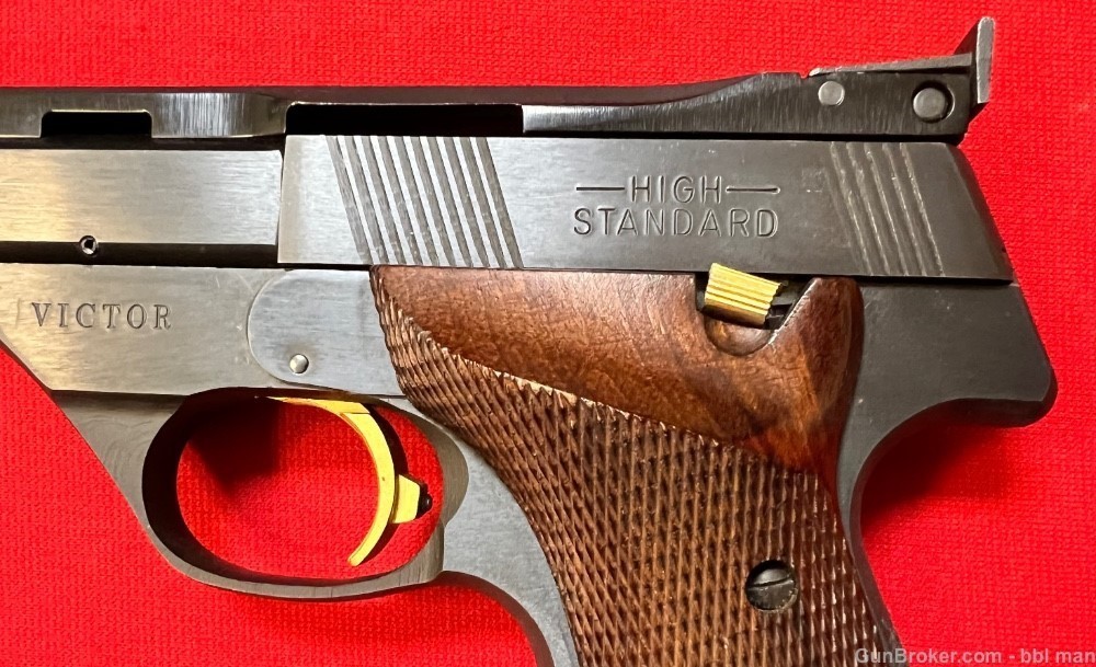 Hi High Standard 22 LR Victor Target Model 5.5" Pistol EXCELLENT with Box-img-3
