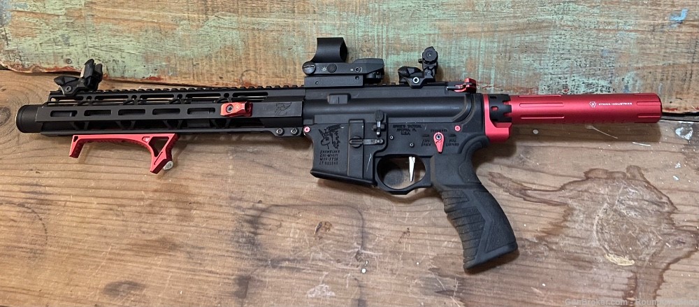Spikes Tactical ST15 Snowflake Unicorn 300 Black Out Red Black-img-0