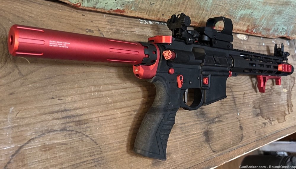 Spikes Tactical ST15 Snowflake Unicorn 300 Black Out Red Black-img-6