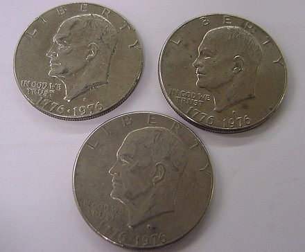 Eisenhower Ike 1776-1976 Dollars  Copper-Nickel-3-img-0