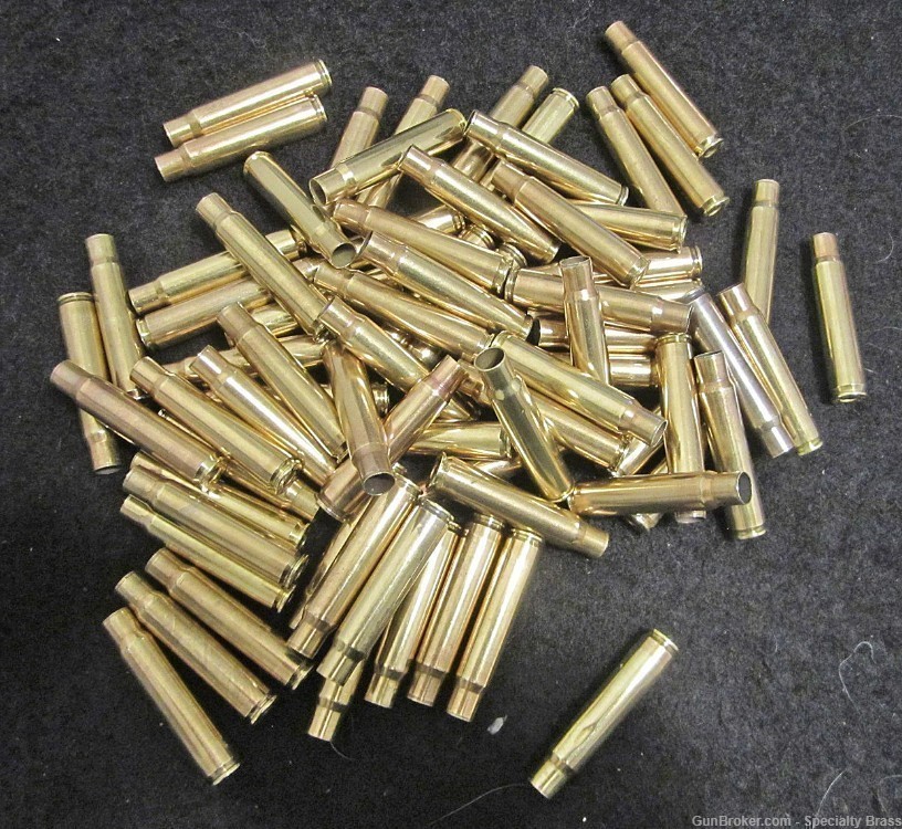 100 PC Once Fired PPU 8mm Mauser Brass Flat Rate Shipping-img-0
