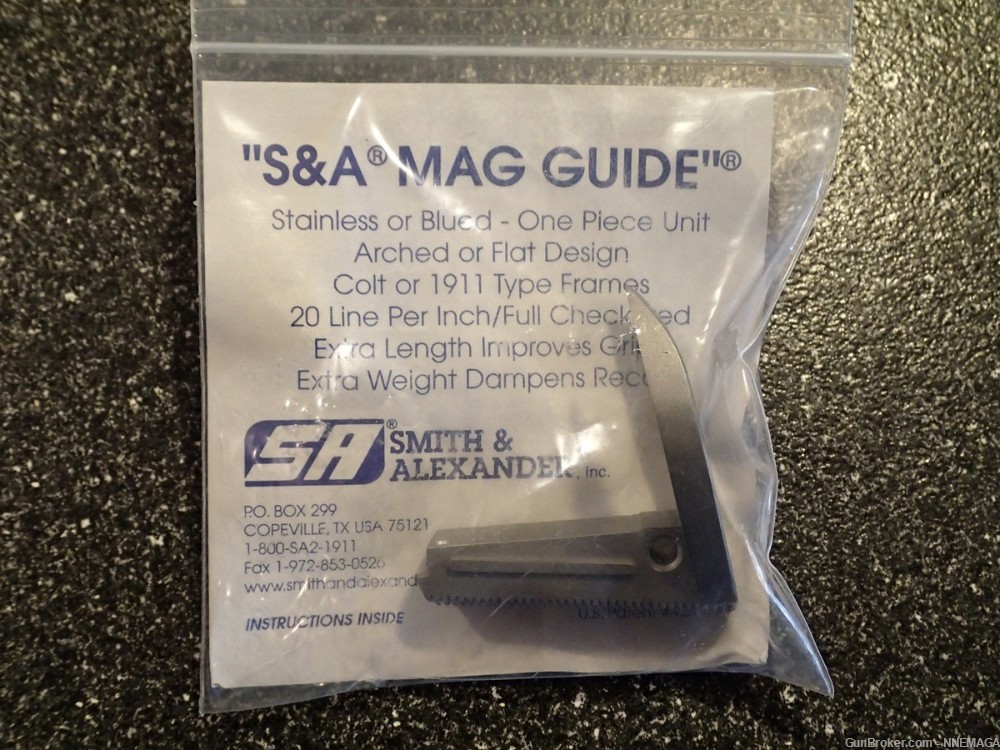Smith & Alexander S&A Magazine Guide Mag OMFS Officers Model Flat Magwell-img-0