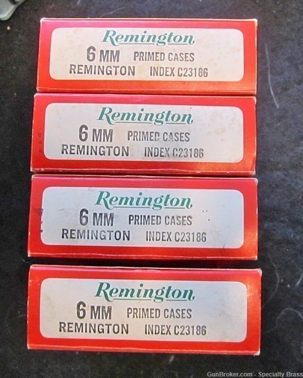 75 PC Brand New Remington 6mm REM Factory Primed Brass - Flat Rate Shipping-img-0