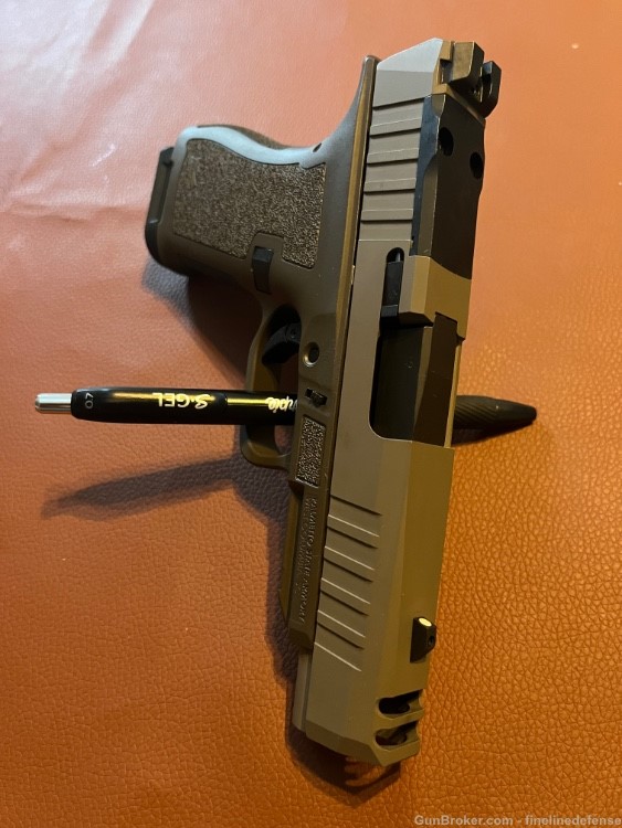 PSA Micro Dagger Compensated (C-1) FDE Slide with Patriot Brown Frame -img-4