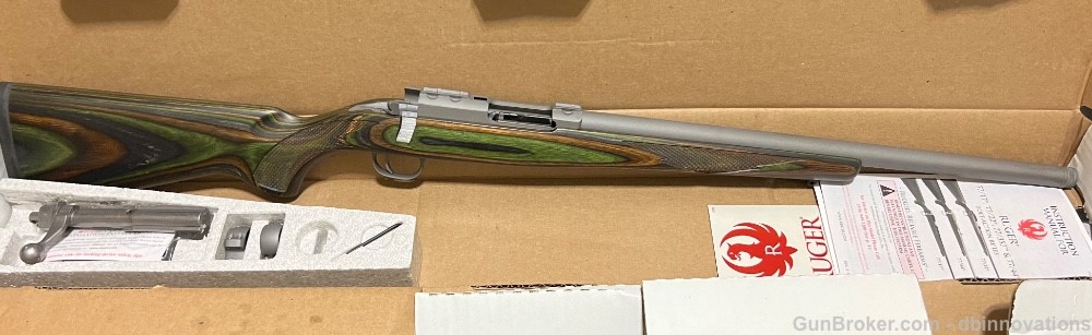 Ruger 77/17 .17 WSM Green Mountain Laminate Stainless 18.5" Threaded 7219-img-0