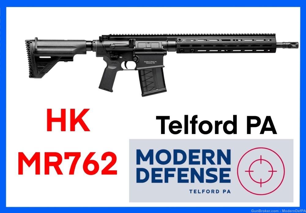 Heckler Koch HK MR762A1 MR762 .308 Rifle NEW in TELFORD PA-img-0