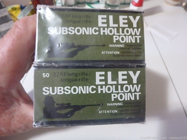 500 RDS ELEY SUBSONIC HOLLOW POINTS  10 BOXES-img-0