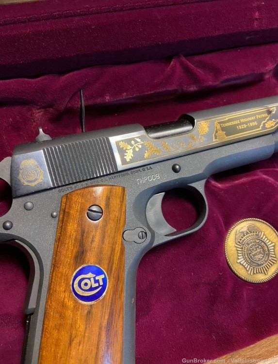 Colt 1911 Tennessee Commemorative #8 200th Bicentennial Trooper Rare-img-5