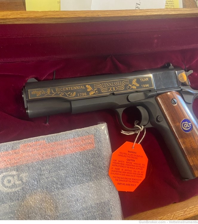 Colt 1911 Tennessee Commemorative #8 200th Bicentennial Trooper Rare-img-0