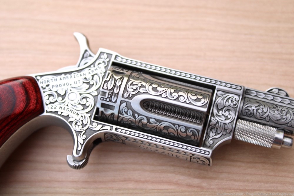 Fully engraved NAA .22 revolver NEW North American Arms-img-5