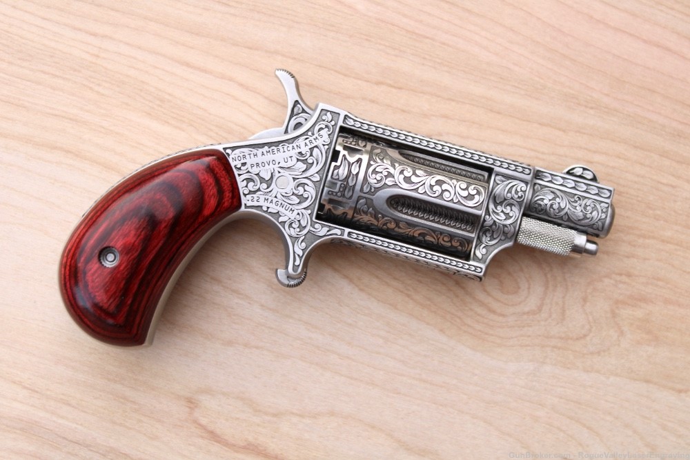 Fully engraved NAA .22 revolver NEW North American Arms-img-7