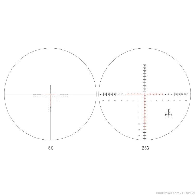 ZT5-25x50 FFP First Focal Plane Scope with Red/Green Illuminated Reticle-img-7