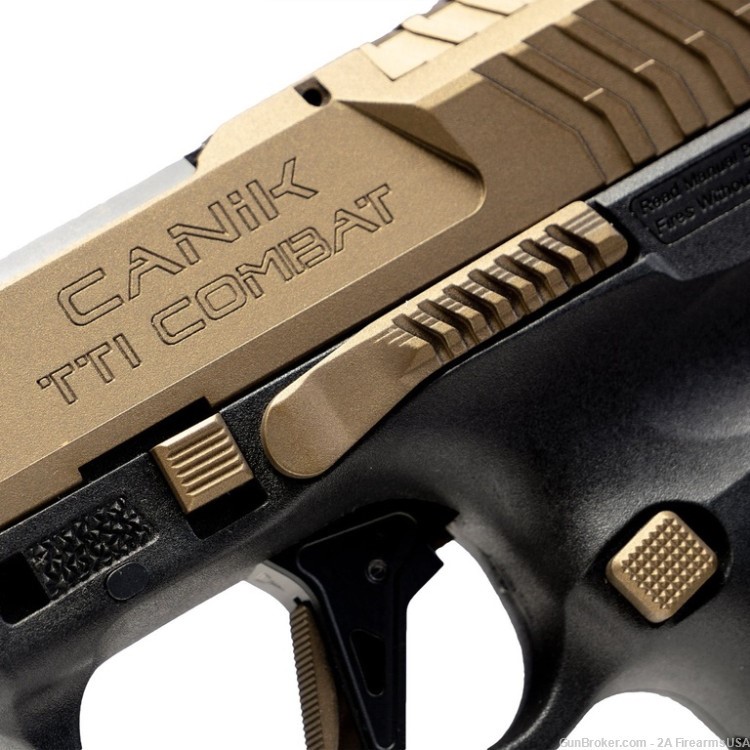 Canik TTI (Taran Tactical) Combat - 9mm - Optics Ready - 21+1 - Bronze-img-4