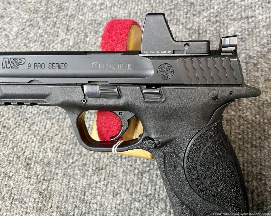 Smith & Wesson M&P 9 Pro Series Core with Trijicon sight used -img-2