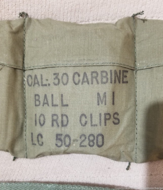 Lake City LC .30 M1 Carbine Ball Ammo Stripper Clips, Bandoleer, Mag Guide-img-3