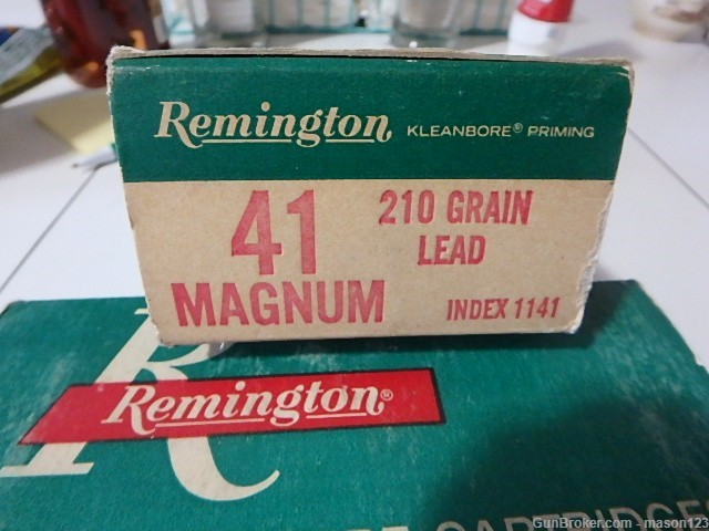 2 FULL OLDER BOXES 41 MAGNUM IN REMINGTON 210 GR= 100 RDS-img-1