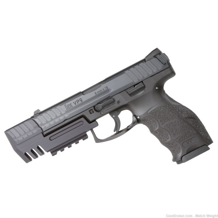 Match Weight - Compensator for H&K VP9  w/ Rail - Aluminum-img-0