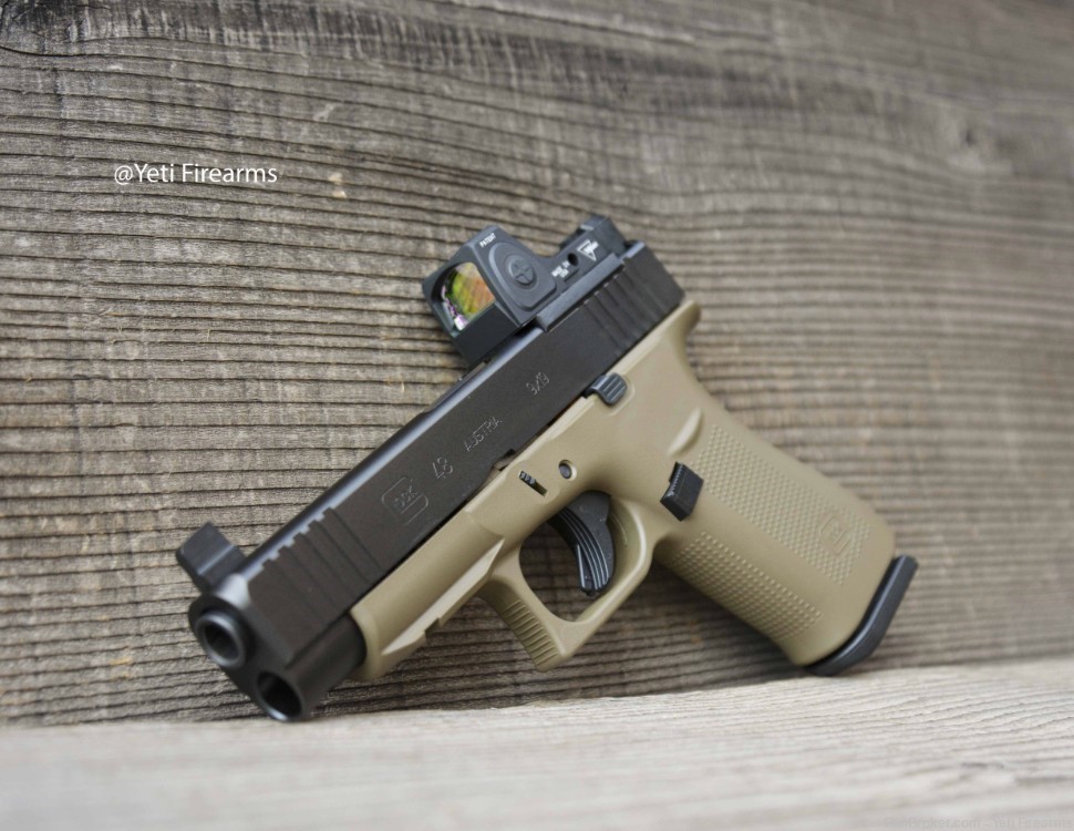 Glock 48 MOS 9mm W/ Glock FDE Cerakote CHPWS Adapter RMRcc 3.25 -img-2