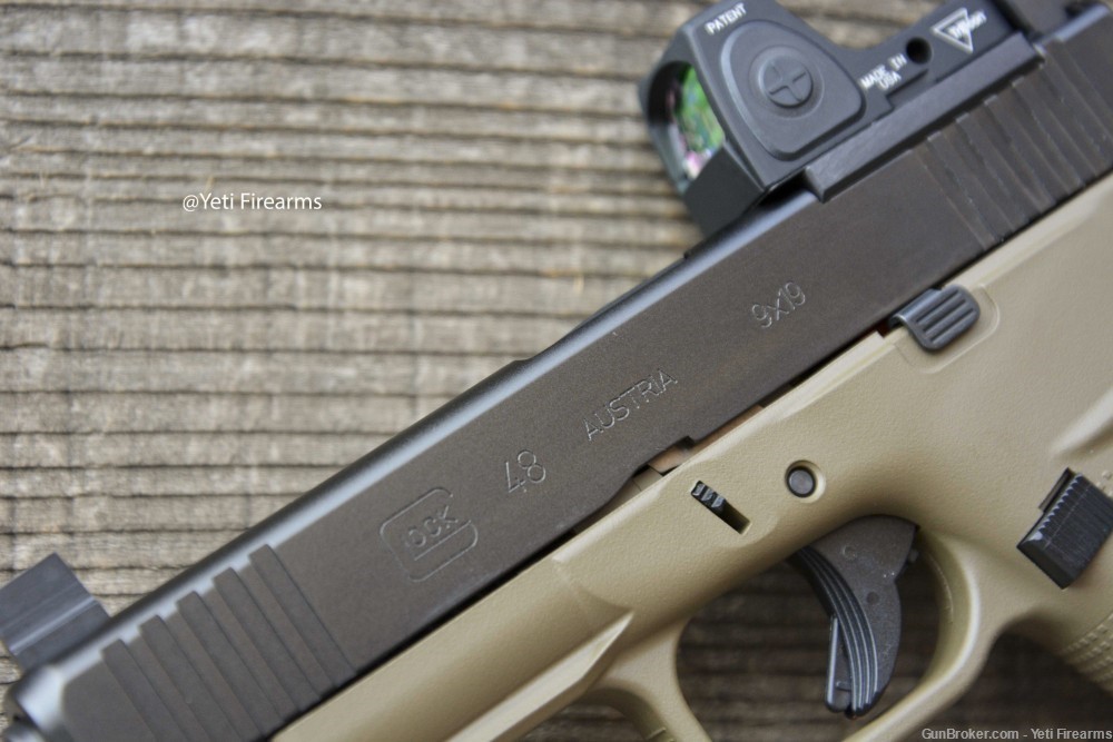 Glock 48 MOS 9mm W/ Glock FDE Cerakote CHPWS Adapter RMRcc 3.25 -img-6