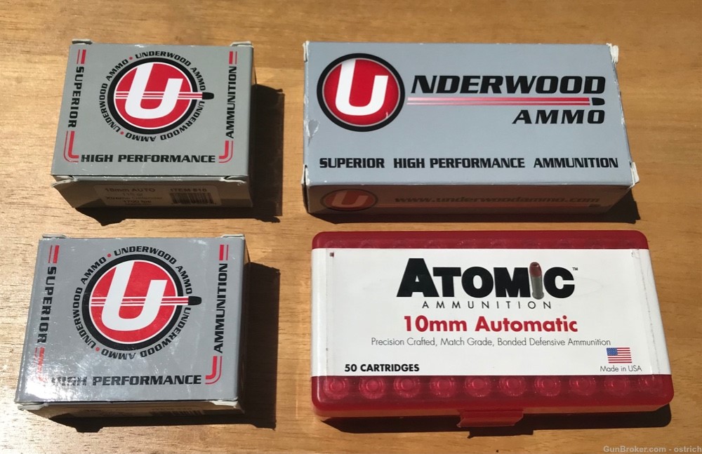 Underwood & Atomic 10MM  140rds Match HP Xtreme Defender + More No Res -img-0